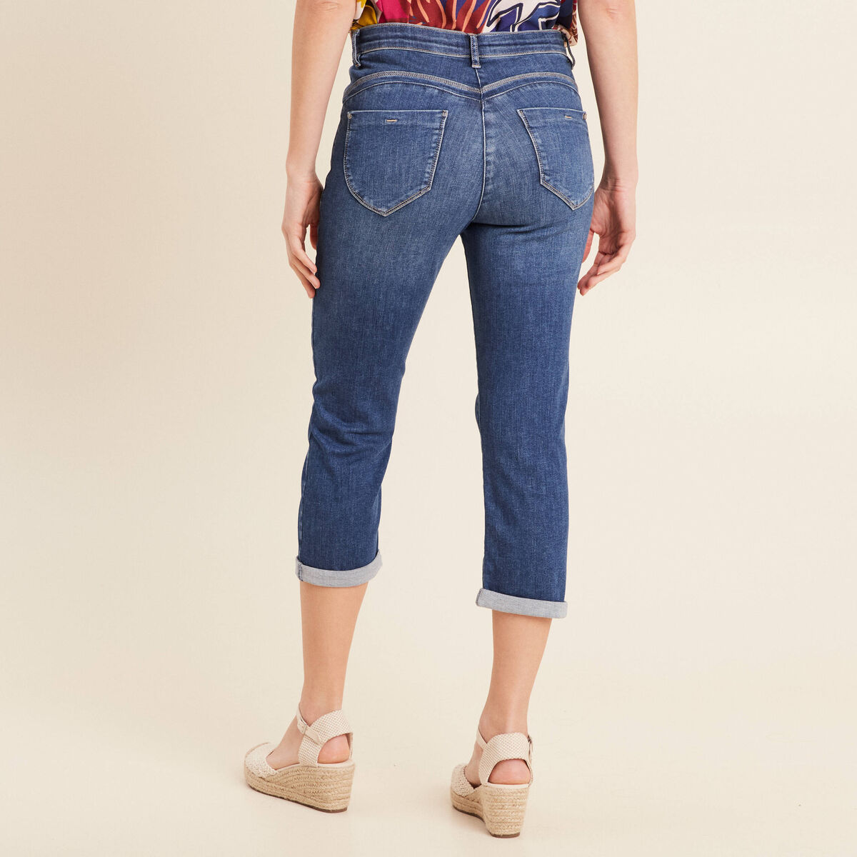 Pantalon magique l'unique denim double stone femme