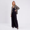 Veste boutonnée beige femme