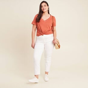 t shirt manches courtes vieux rose femme T-shirt manches courtes vieux rose femme