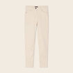 Pantalon léger taille standard 7/8ème ivoire femme