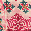 Pantalon large taille haute rose femme