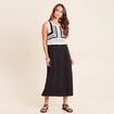 Robe avec haut crochet noir femme