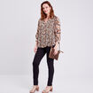Chemise manches longues beige femme