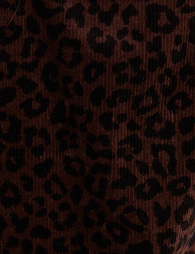 Robe droite courte sans manches velours marron cognac femme
