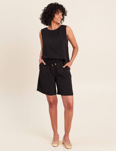 Bermuda noir femme