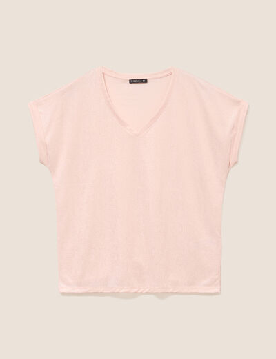 T-shirt manches courtes vieux rose femme