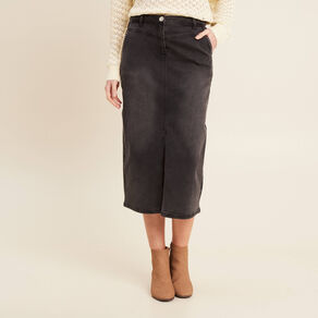 jupe crayon en jean denim gris femme Jupe crayon en jean denim gris femme