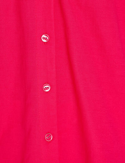 Blouse manches courtes rose fushia femme