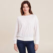 T-shirt manches longues ecru femme