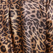Chemise droite mi-longue brillante noir femme