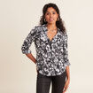 Chemise manches longues noir femme