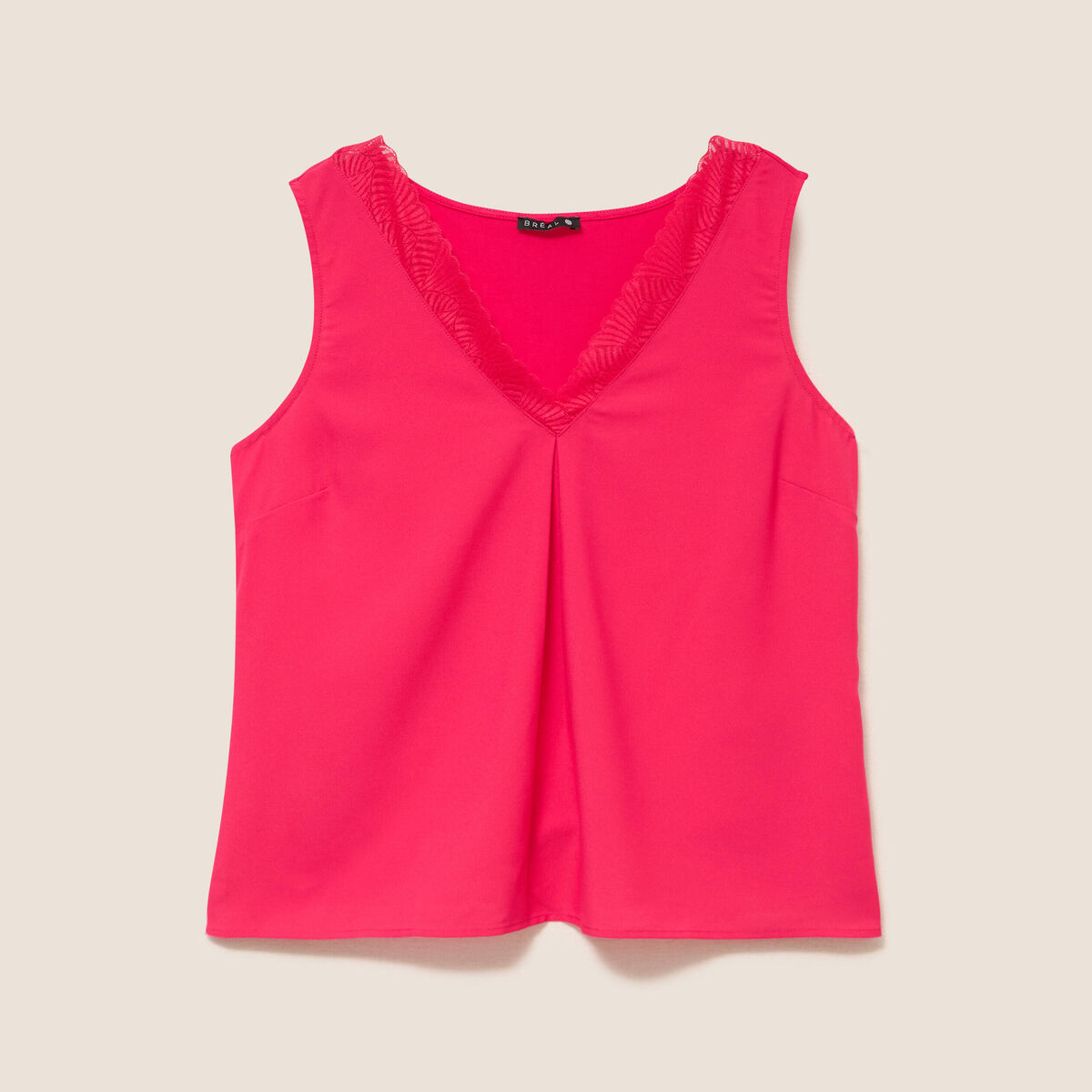 D&eacute;bardeur sans manches rose fushia femme