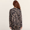 Veste droite r&eacute;versible noir femme