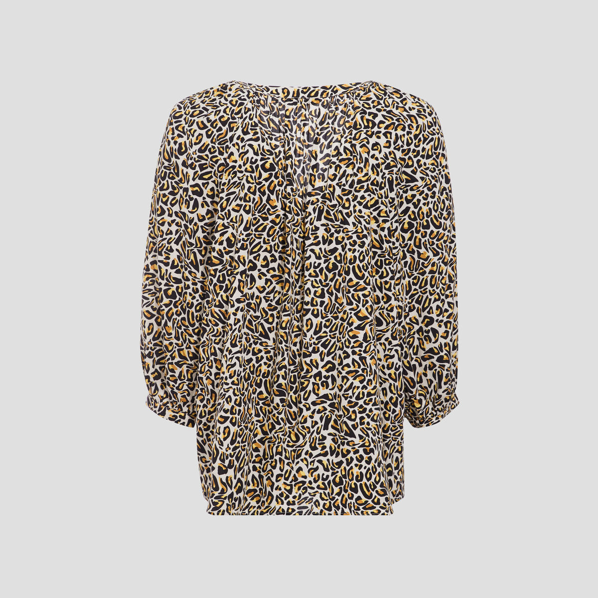 Blouse manches 3/4 beige femme