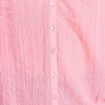 Chemise ample col v manches longues rose femme