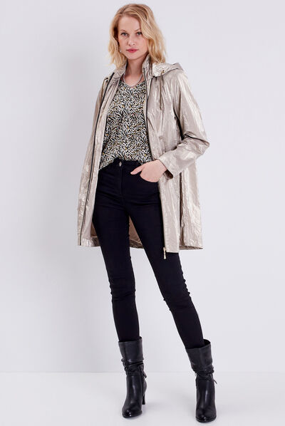 Blouse manches 3/4 ecru femme