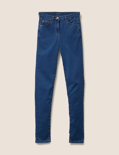 Jean magique Le L&eacute;ger coupe ajust&eacute;e long denim double stone femme