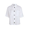 Chemise manches courtes ecru femme