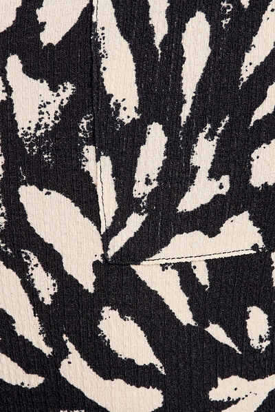 Pantalon flou à coulisse noir femme