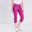 Pantacourt magique Le L&eacute;ger coupe droite mauve femme