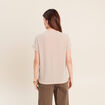 T-shirt manches courtes couleur or femme