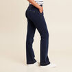 Jean bootcut taille haute denim brut femme