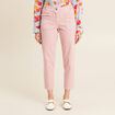 Jean carotte 7/8ème rose pastel femme