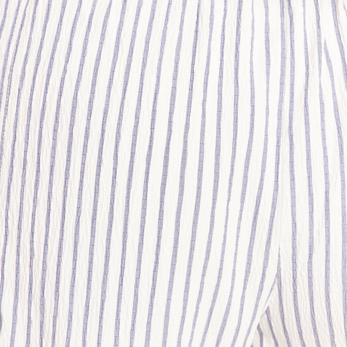 Pantalon fluide coupe barrel bleu femme