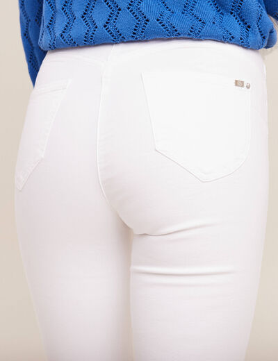 Pantalon magique Le L&eacute;ger coupe ajust&eacute;e blanc femme