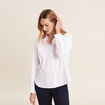Chemise manches longues ecru femme