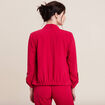 Veste droite fluide rose cerise femme