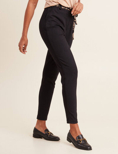 Pantalon jogging réversible noir femme