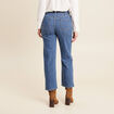 Jean large 7/8ème taille haute denim stone femme