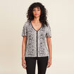 T-shirt manches courtes ivoire femme