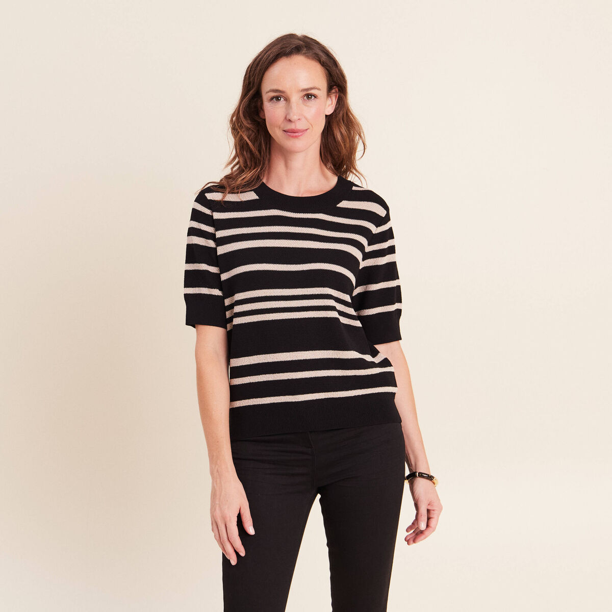 Pull noir femme