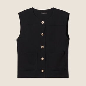 gilet sans manches noir femme Gilet sans manches noir femme