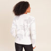 Pull col rond manches longues couleur argent femme
