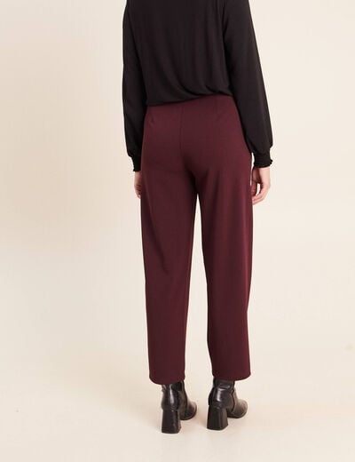 Pantalon bordeaux femme