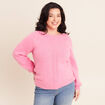 Pull confectionn&eacute; en France rose fushia femme
