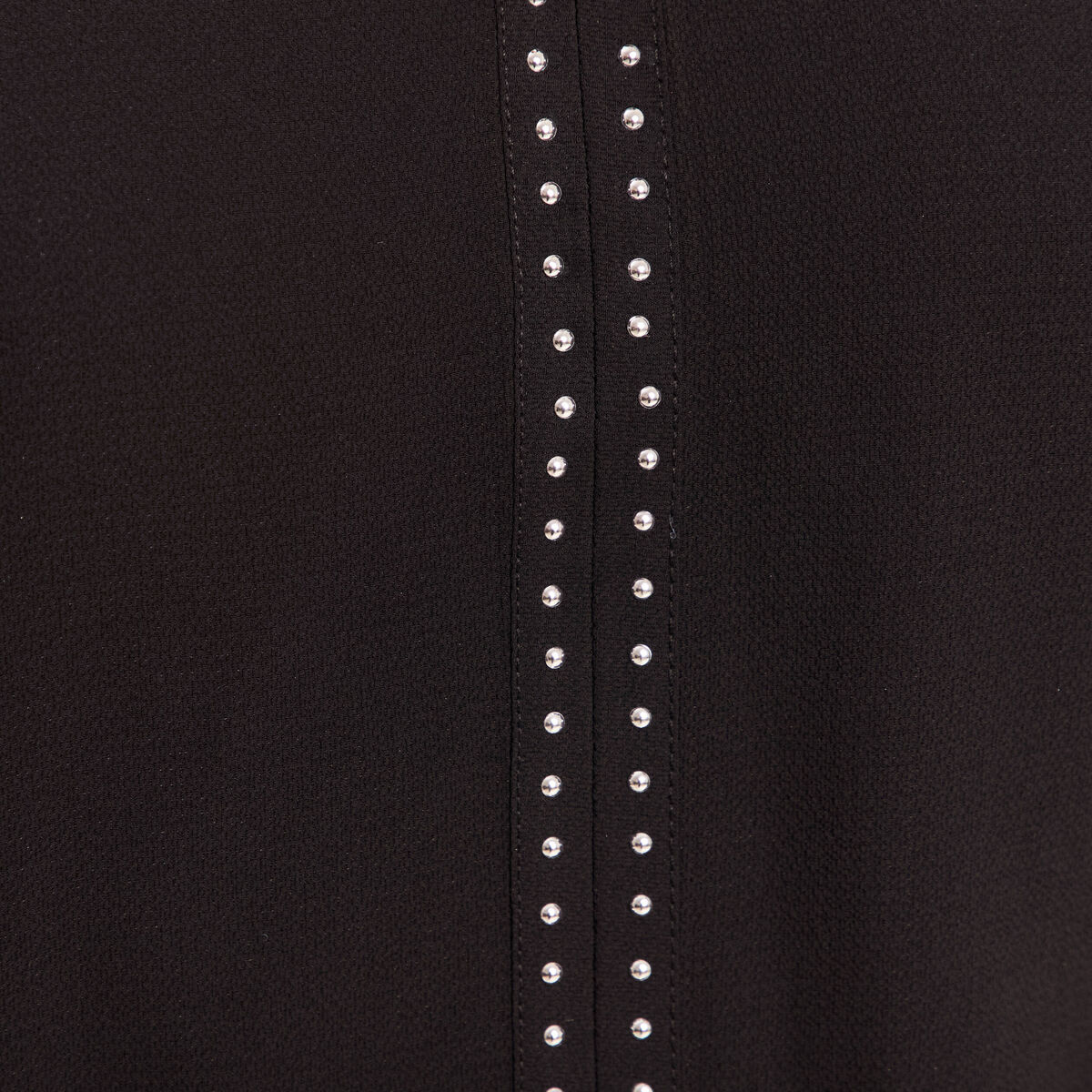 T-shirt col v manches longues noir femme
