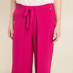 Pantalon coupe large portefeuille rose fushia femme