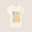 T-shirt manches courtes ecru femme