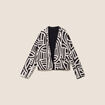 Veste r&eacute;versible manches longues noir femme
