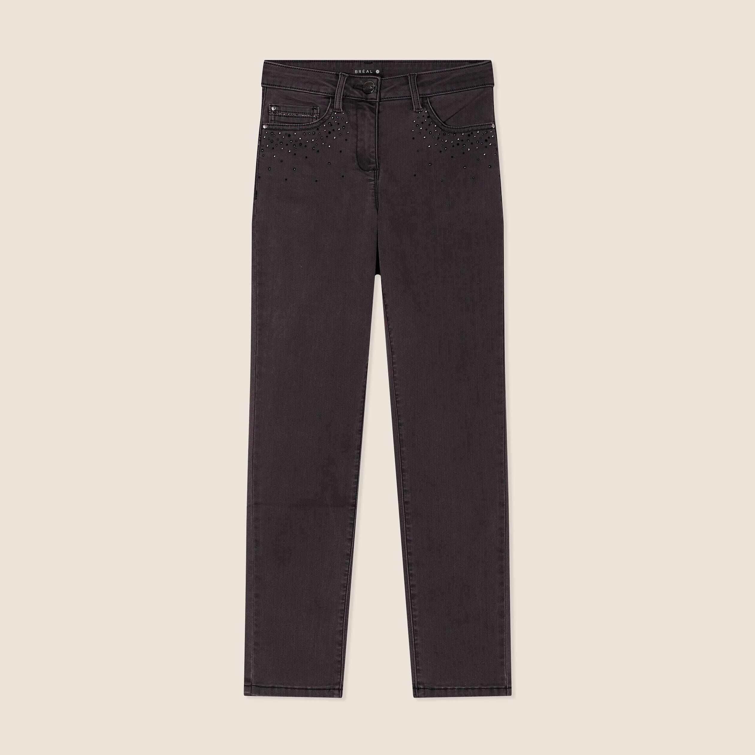 Jeans taille basculee femme Breal