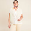 T-shirt manches courtes ecru femme