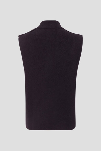 Gilet sans manches noir femme
