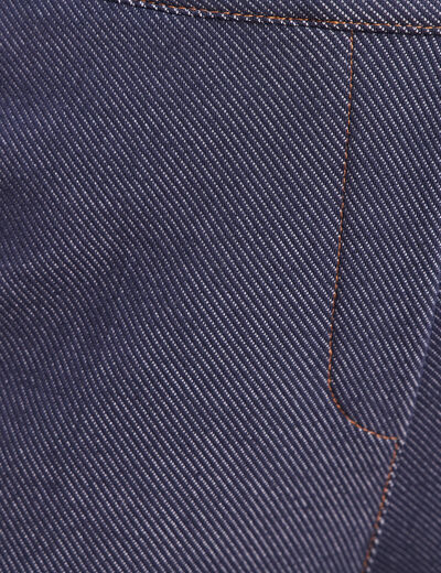 Jean large 7/8&egrave;me denim brut femme
