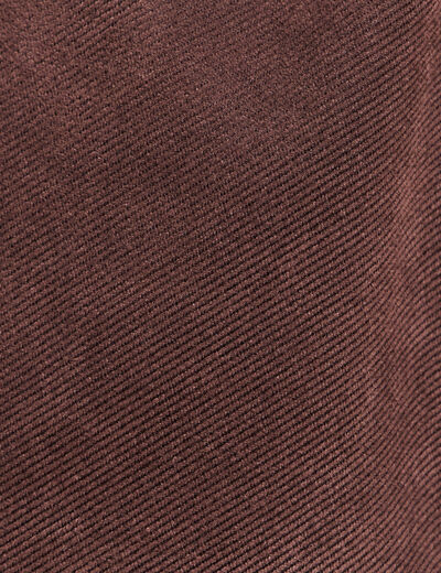 Jogging aspect daim marron fonc&eacute; femme
