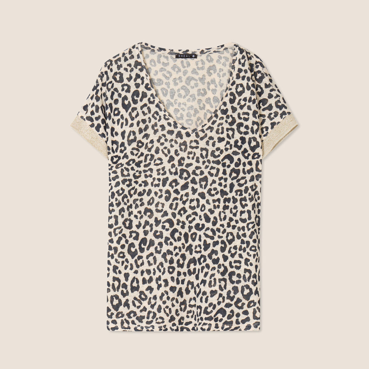 T-shirt manches courtes sable femme