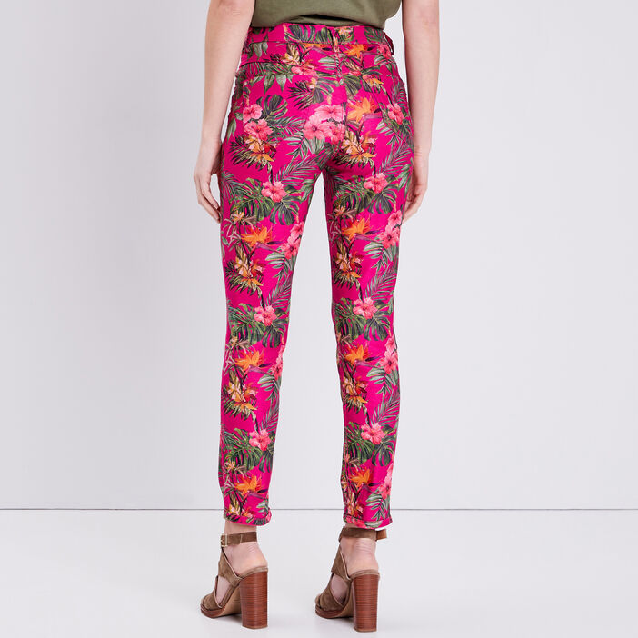 Pantalon réversible confortable rose fushia femme